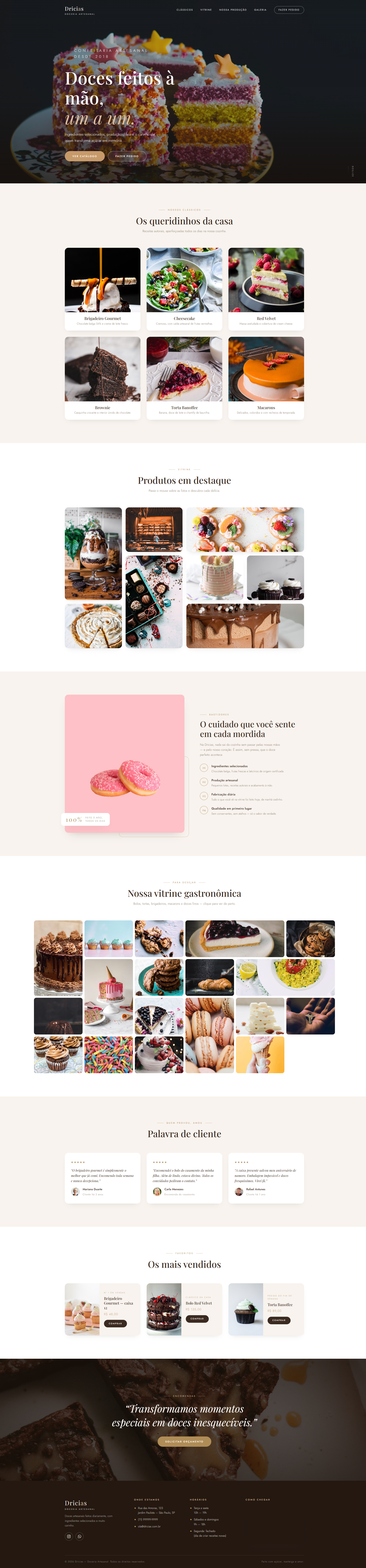 Captura de tela do template de landing page Moderno e Elegante da MagnetoPages